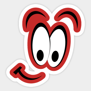 Funny Face Style Sticker